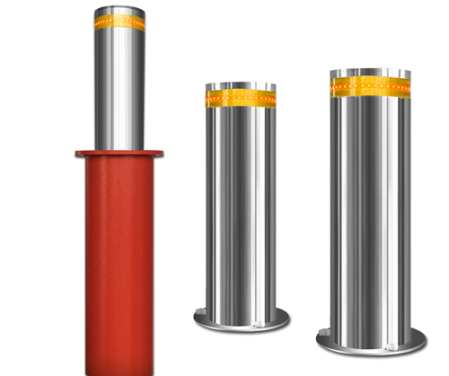 防沖撞升降柱